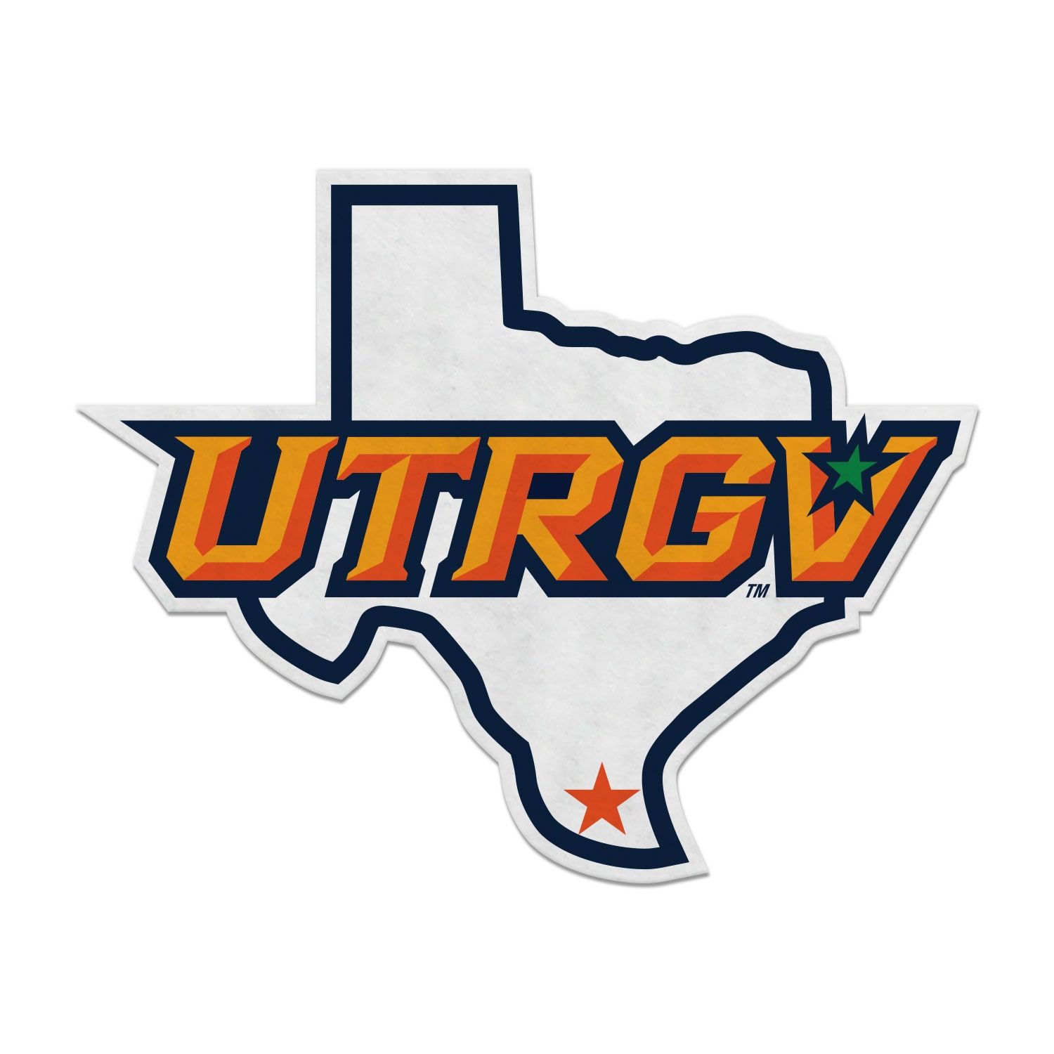 18&quot; X 18&quot; UTRGV / TX Pennant