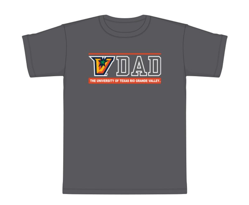 &quot;V&quot; Dad Soft Style T-Shirt - Charcoal Grey