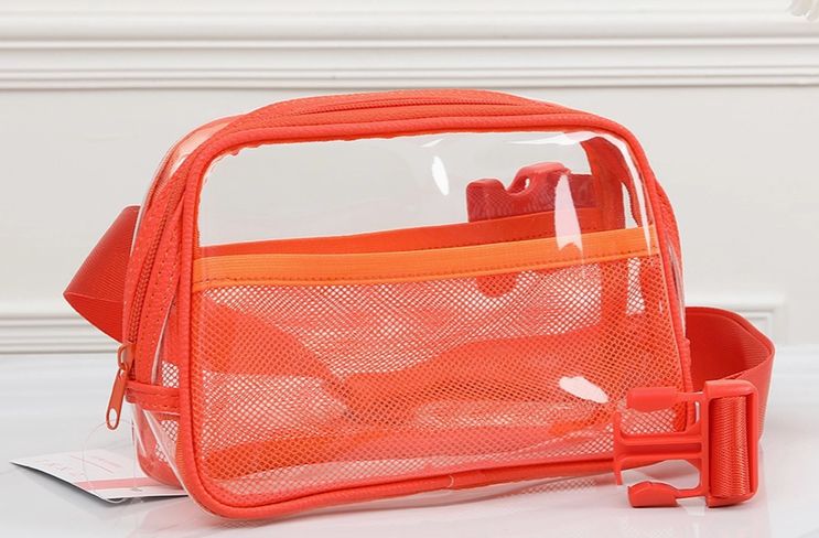 Orange Clear Fanny Pack