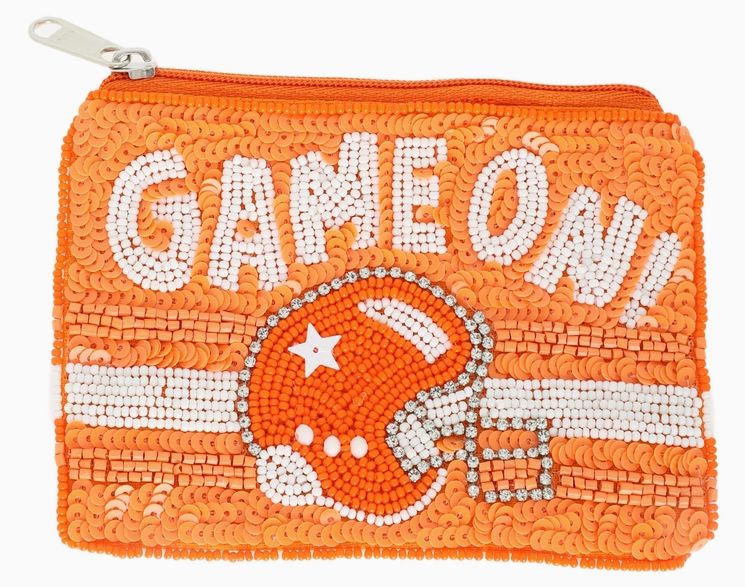 Game On Helmet Beaded Pouch
