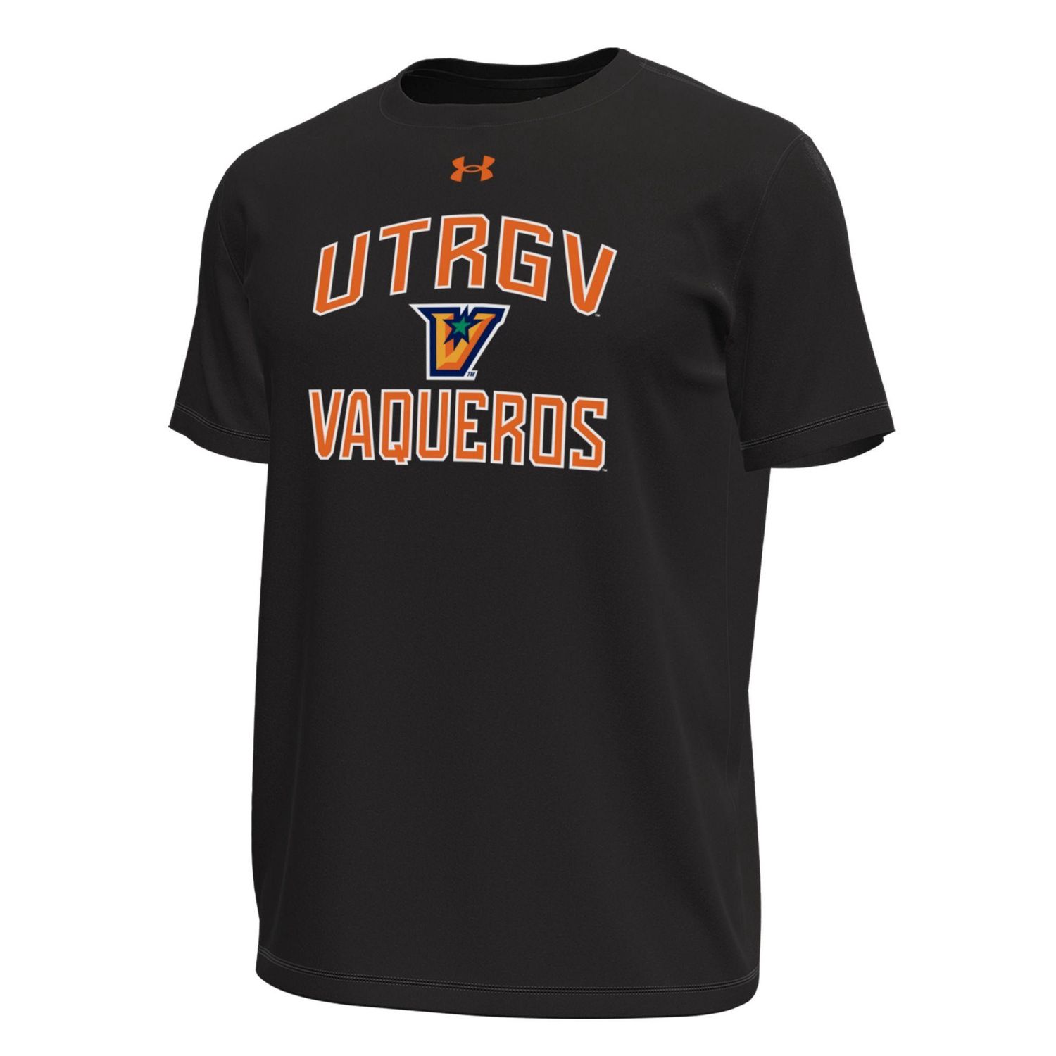 UTRGV &quot;V&quot; Vaqueros Tech Stretch Short Sleeve T-Shirt -Black