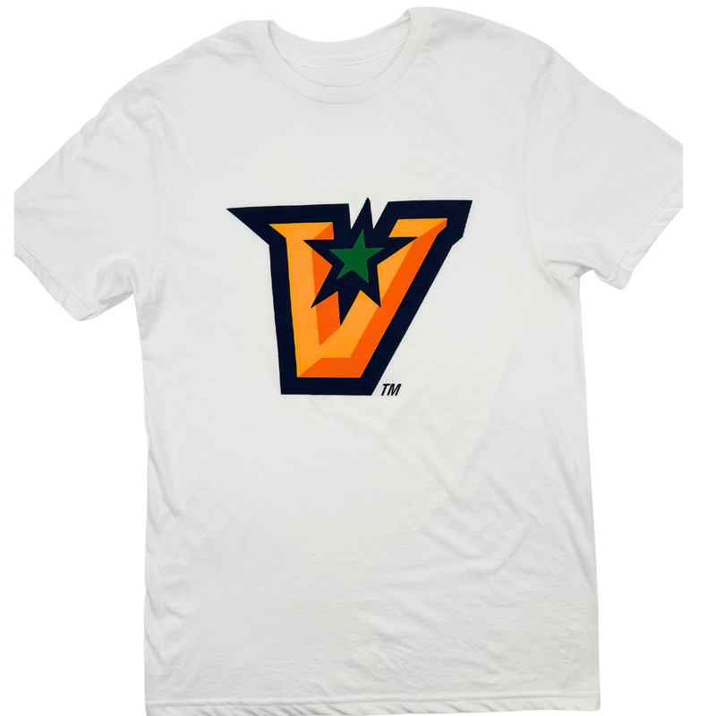 &quot;V&quot; Logo T-Shirt - White