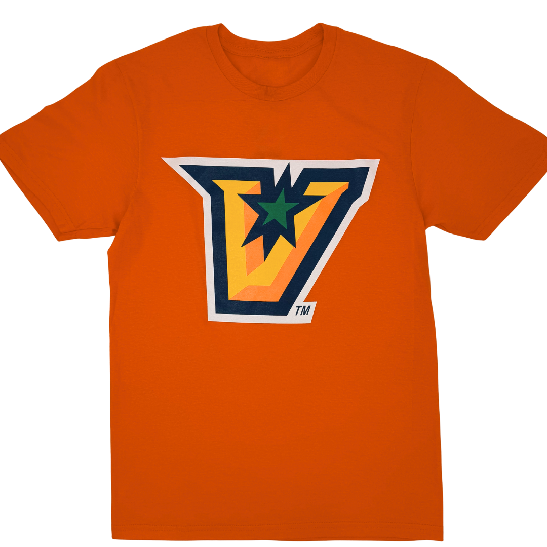 &quot;V&quot; Logo YOUTH T-shirt - Orange
