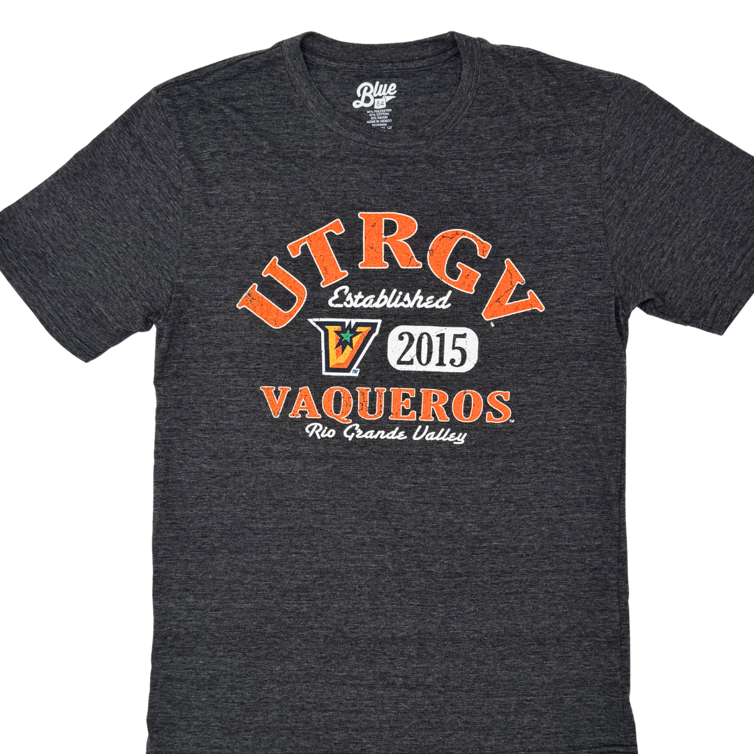 UTRGV Vaqueros TriBlend T-Shirt - Heather Black