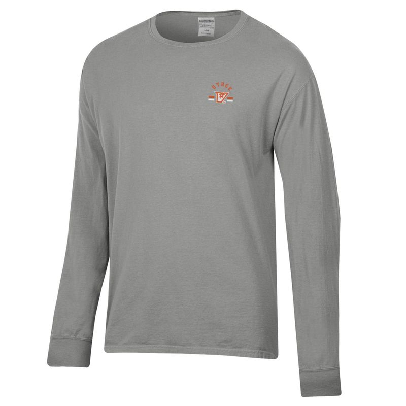 UTRGV Embroidered Long Sleeve T-Shirt -Grey