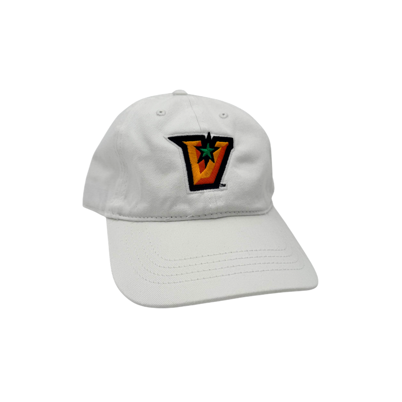 &quot;V&quot; Relaxed Dad Cap - White