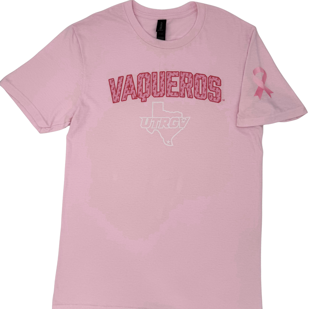 VAQUEROS Ribbon Breast Cancer Awareness T-Shirt