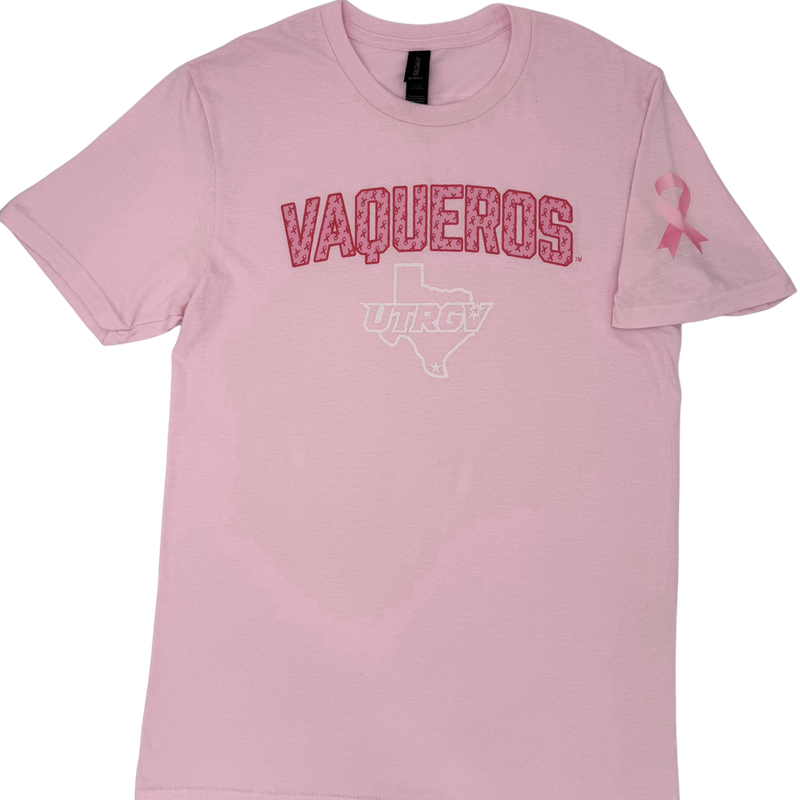 VAQUEROS Ribbon Breast Cancer Awareness T-Shirt