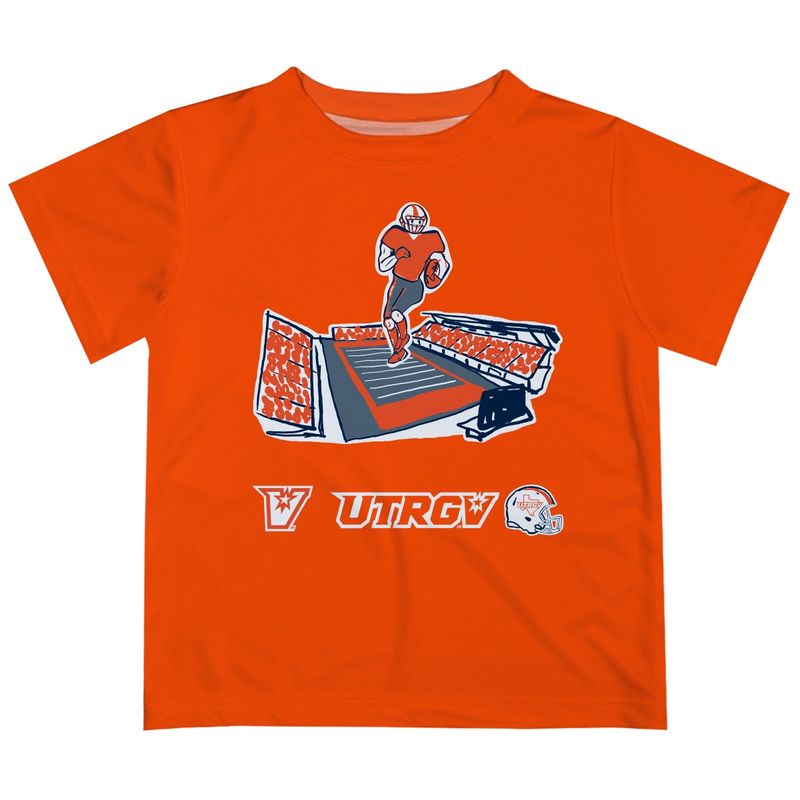 YOUTH Sublimated Football T-Shirt - Orange