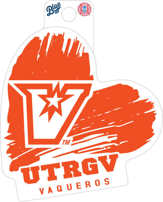 UTRGV Vaqueros Holler Heart Sticker