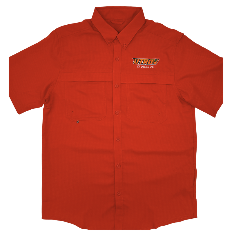 UTRGV Vaqueros Fishing Shirt -  Orange