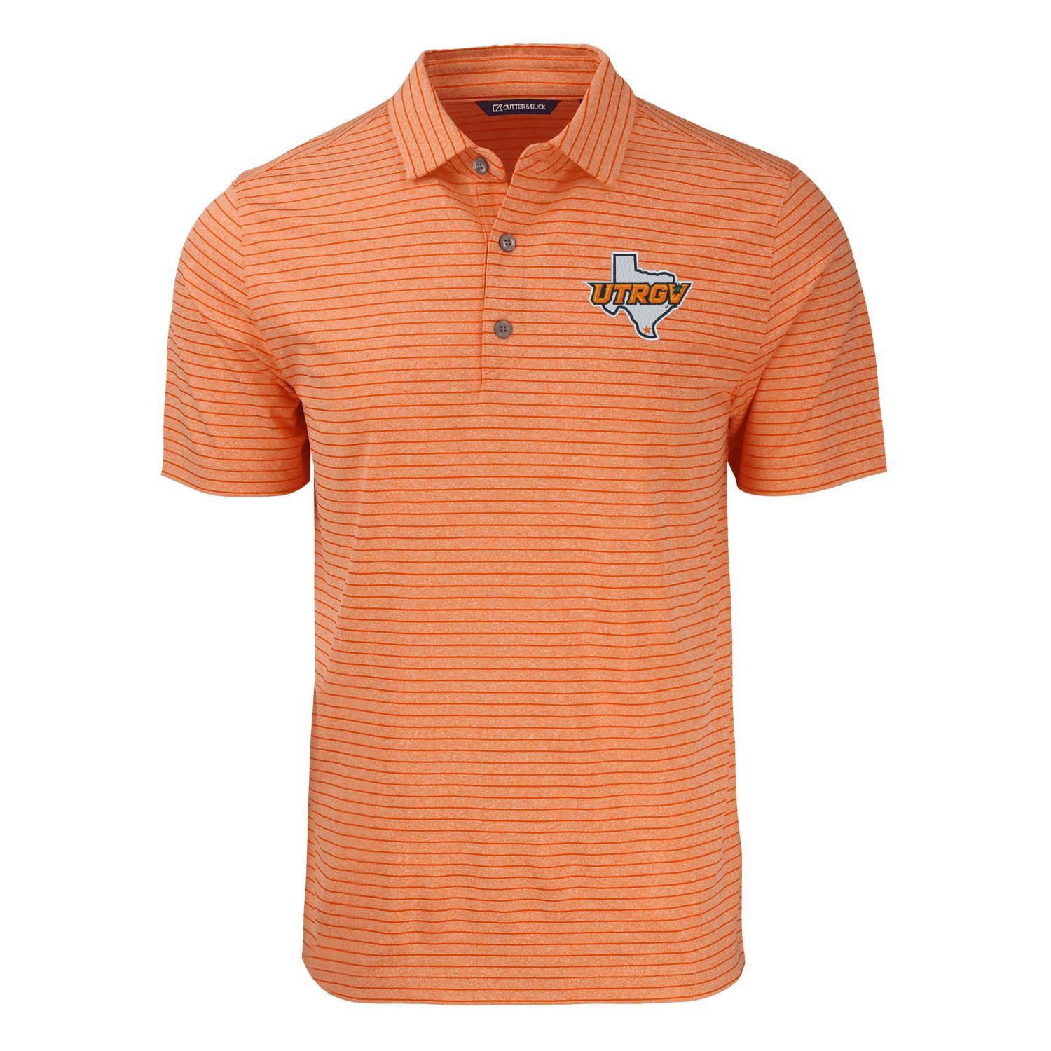 UTRGV/TX Heather Striped Polo