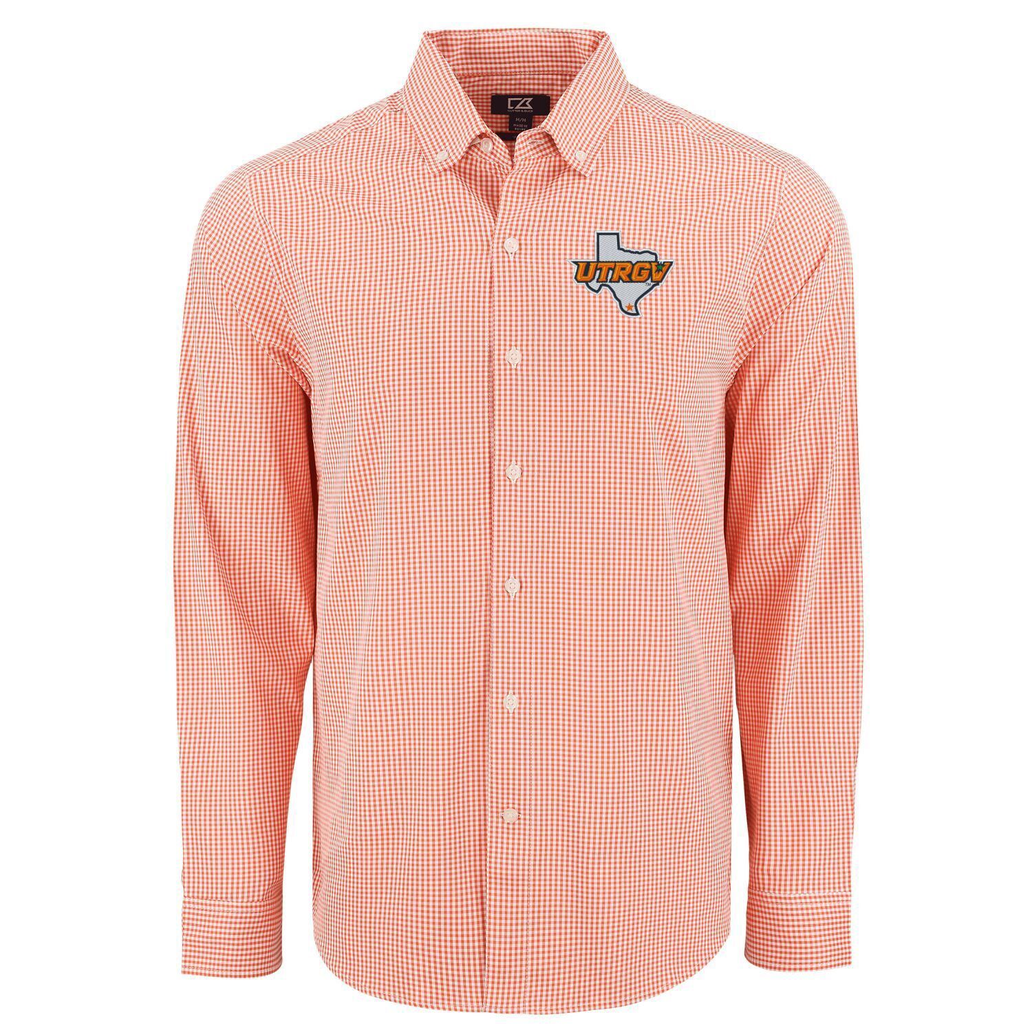 Men&#39;s UTRGV/TX Gingham Button Down Shirt