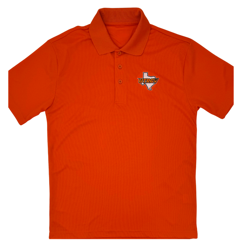 MEN&#39;S UTRGV/TX Polo - Deep Orange