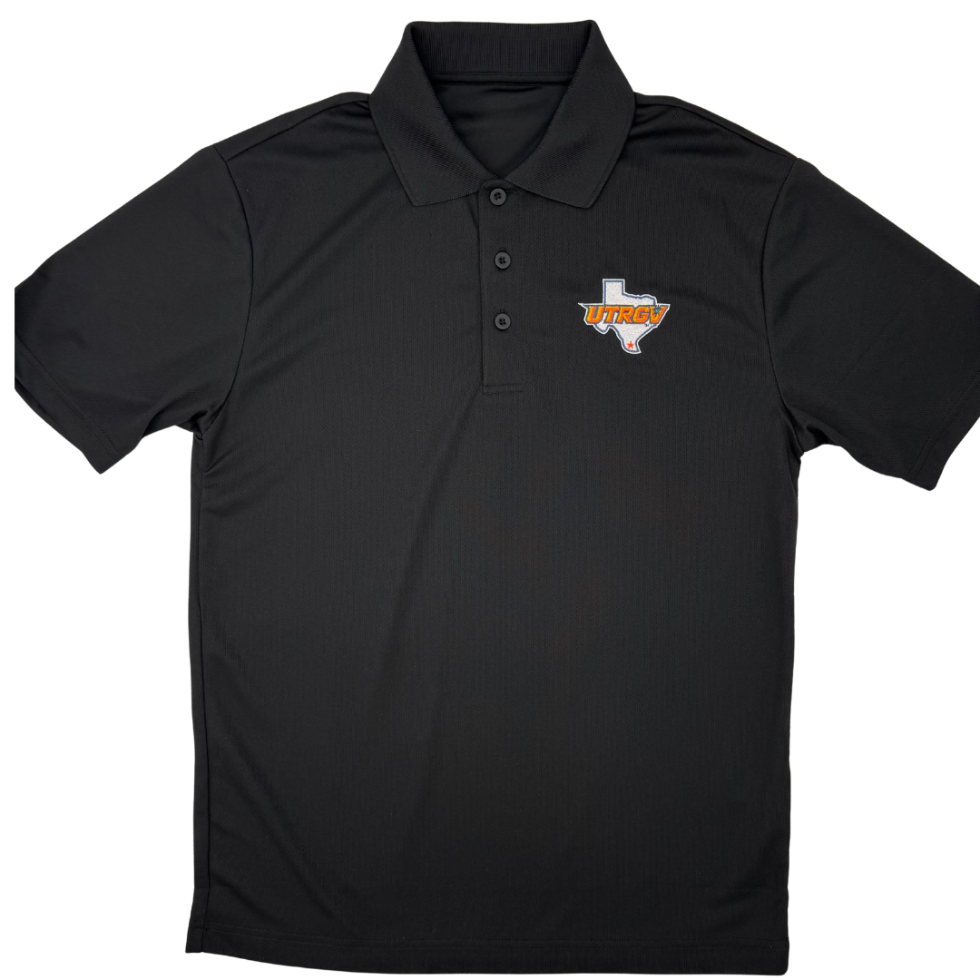 Men's UTRGV/Texas Polo - Black