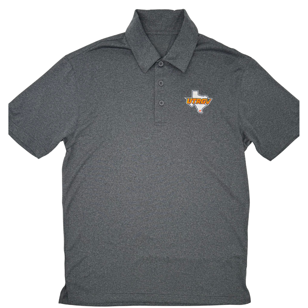Men&#39;s UTRGV/Texas Polo - Heathered Charcoal