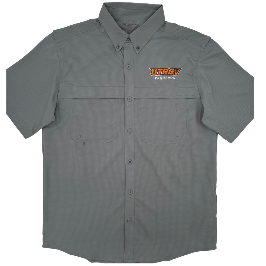 UTRGV Vaqueros Fishing Shirt - Charcoal