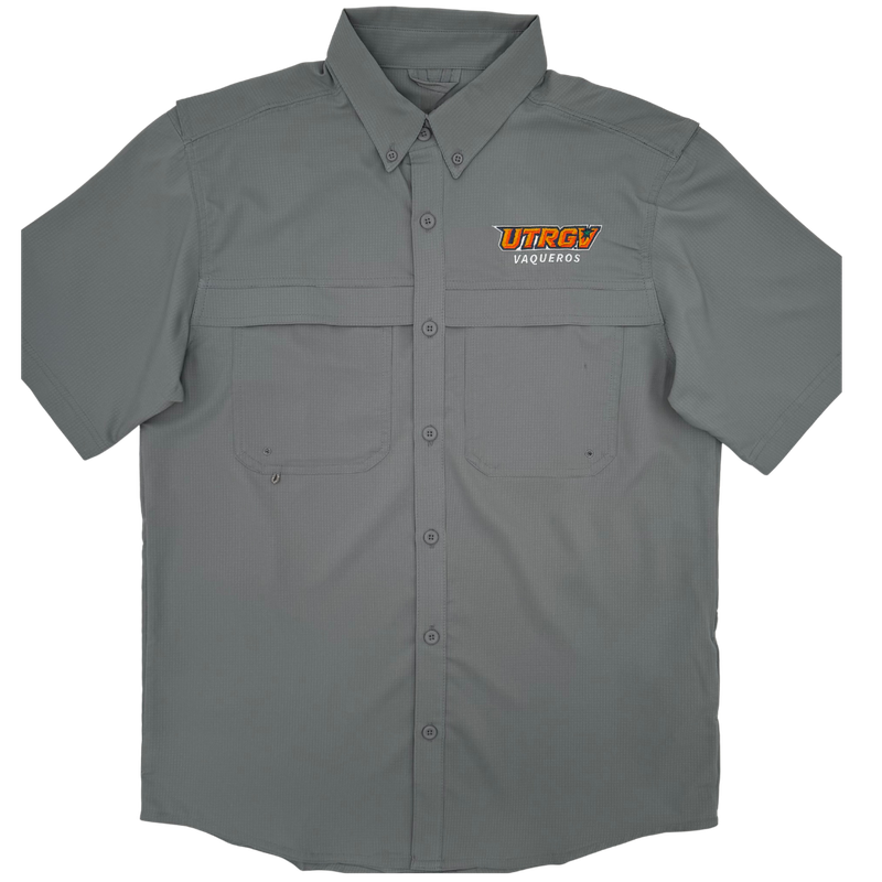 UTRGV Vaqueros Fishing Shirt - Charcoal
