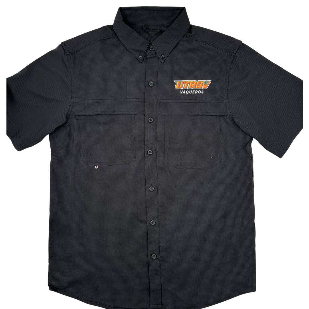 UTRGV Vaqueros Fishing Shirt - Black
