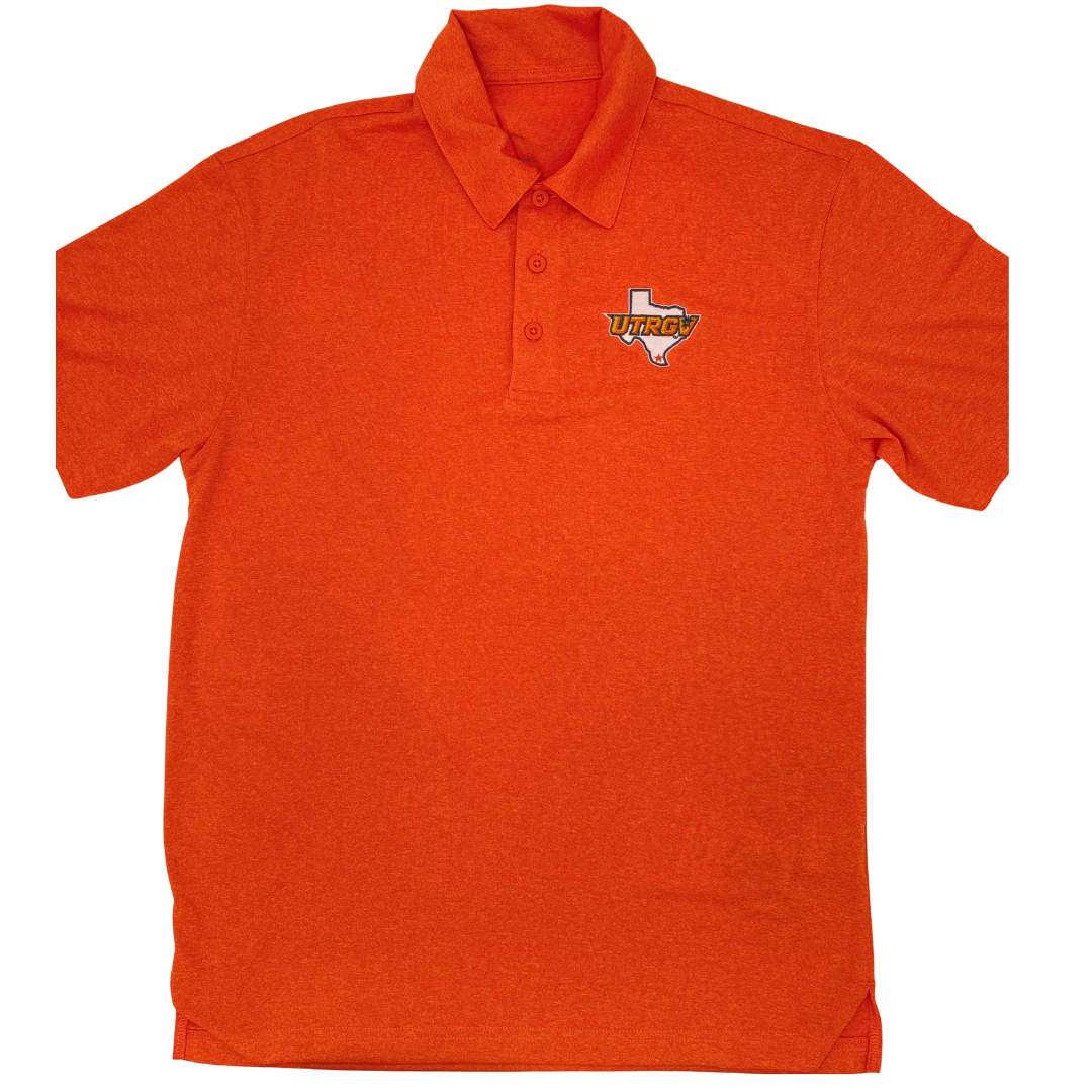 Men&#39;s UTRGV/Texas Polo - Heathered Orange