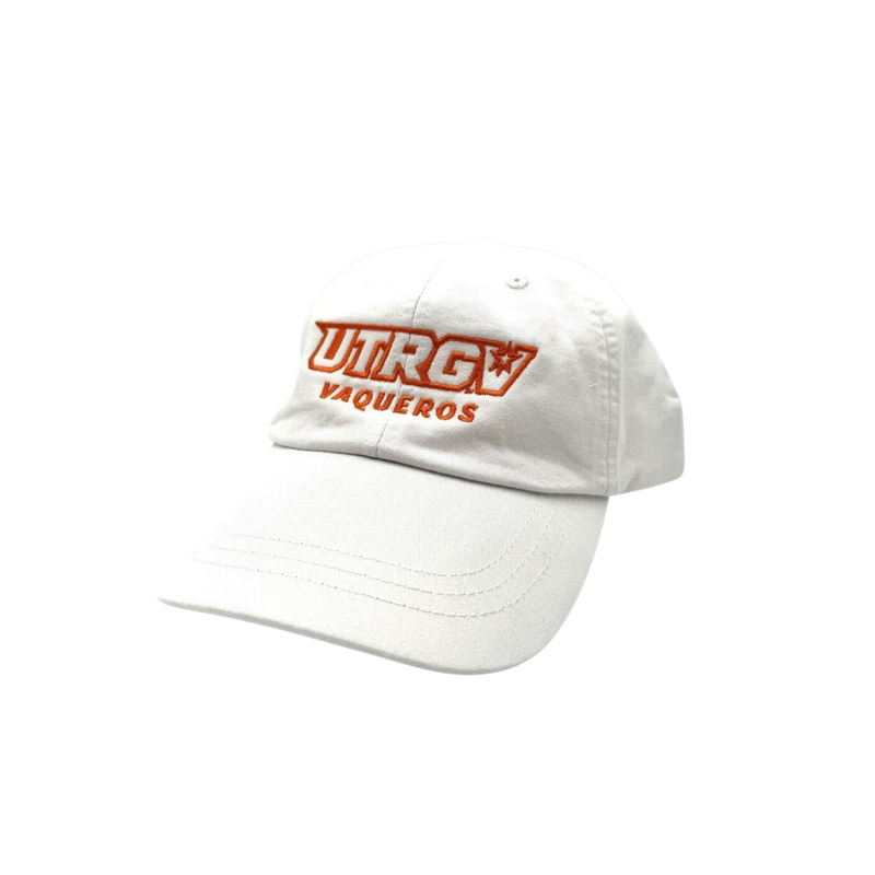 UTRGV Vaqueros Embroidered Cap - White