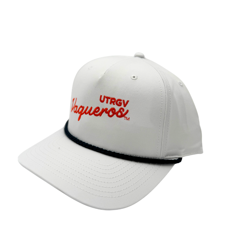 UTRGV Vaqueros Fairway Rope Cap - White