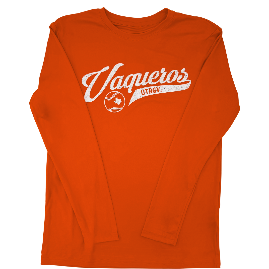 UTRGV Baseball Dri-fit L/S - Orange