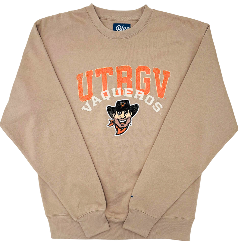 Vaquero Mascot Crewneck - Khaki