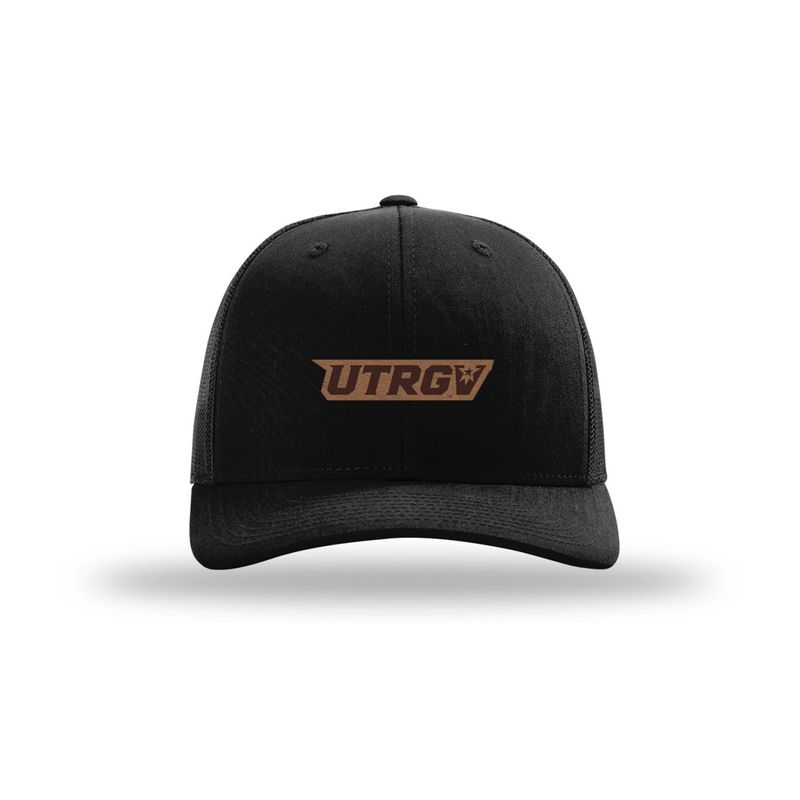 UTRGV Leather Patch Cap - Black