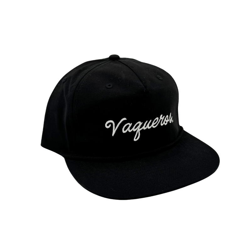 Vaqueros Script Richardson Rope Cap - Black
