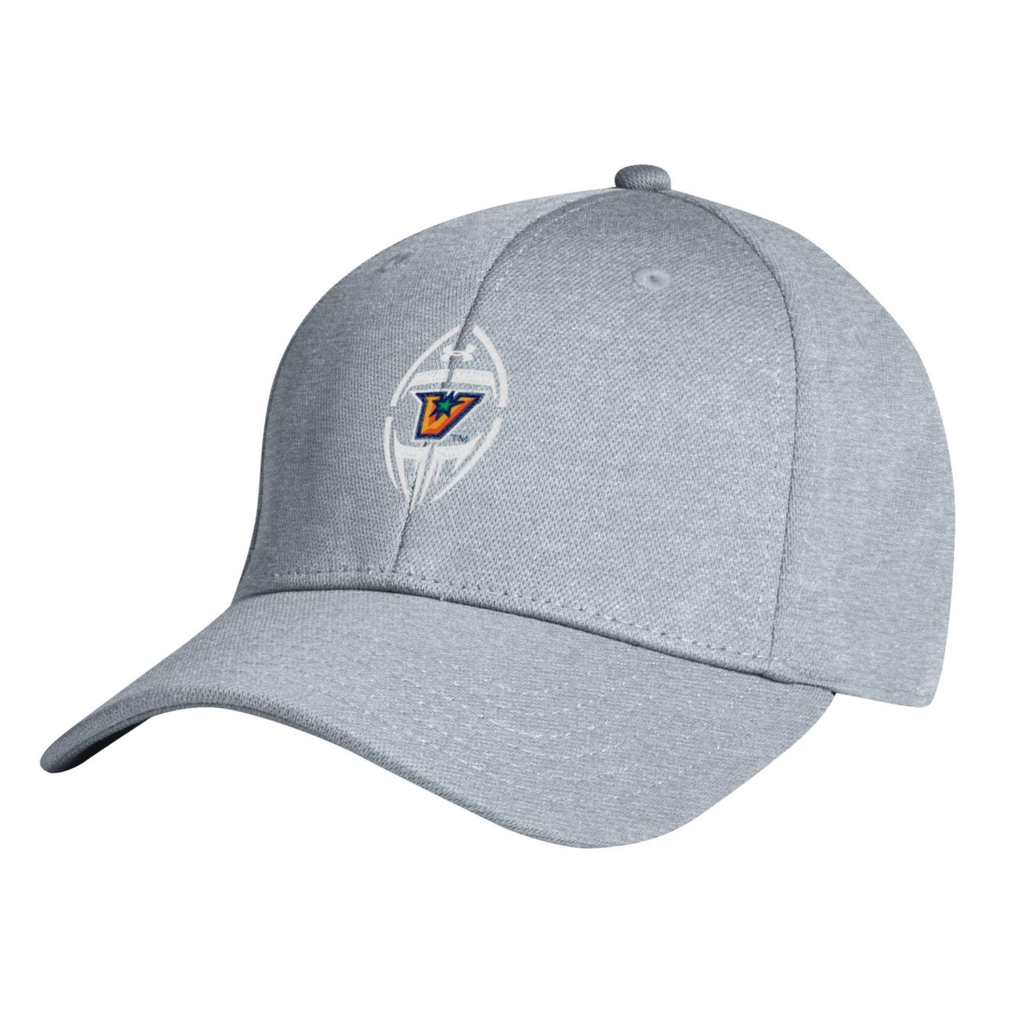 Football &quot;V&quot; Under Armour Stretch Fit Cap - Steel Heather