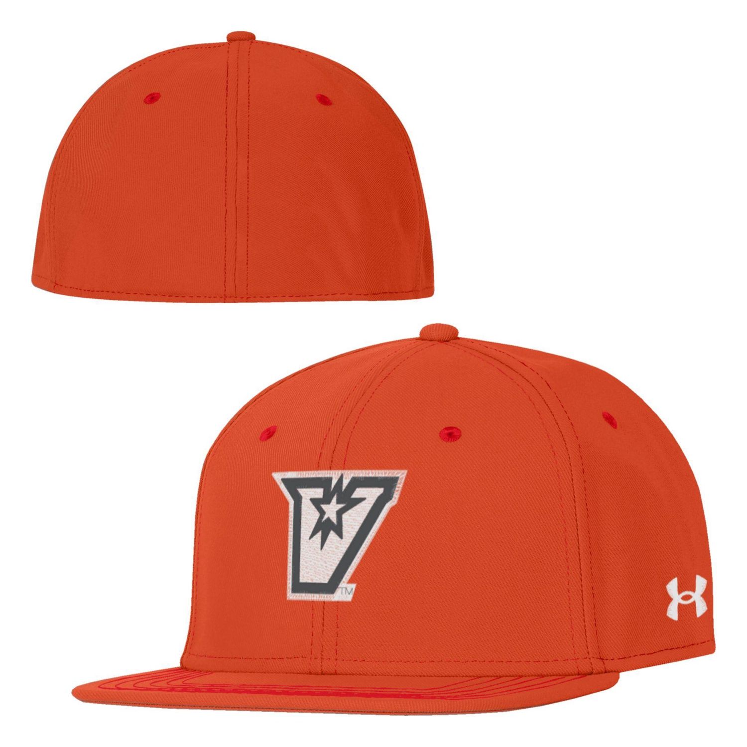 &quot;Grey V&quot; Under Armour Stretch Fit Cap - Orange