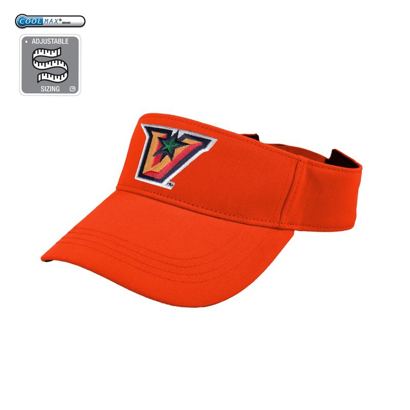 "V" Washed Cotton Visor - ORANGE