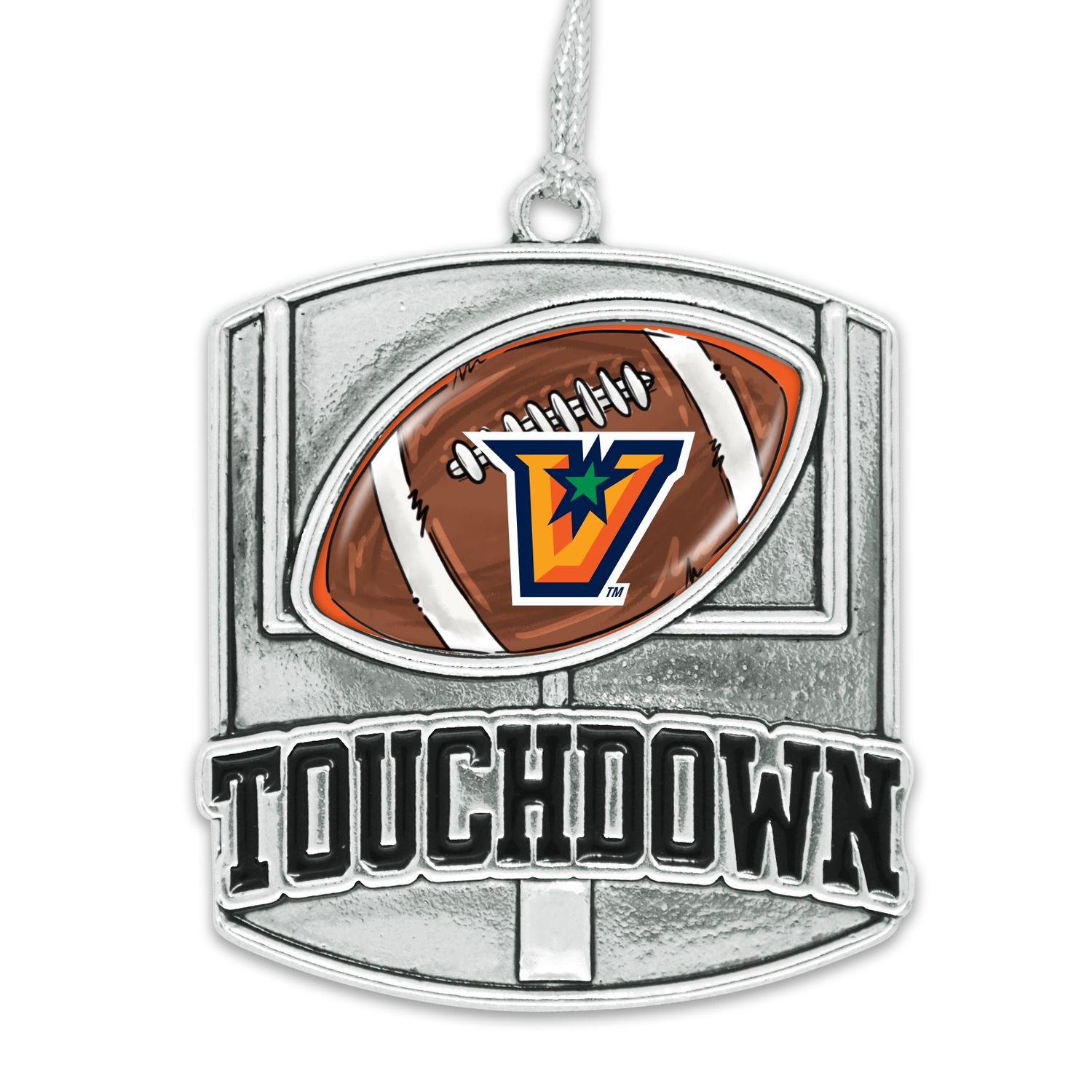 &quot;V&quot; Football Ornament