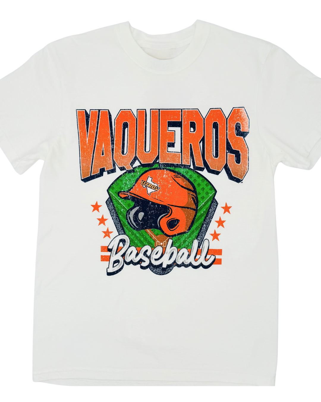 Vintage Baseball Vaqueros Helmet T-Shirt