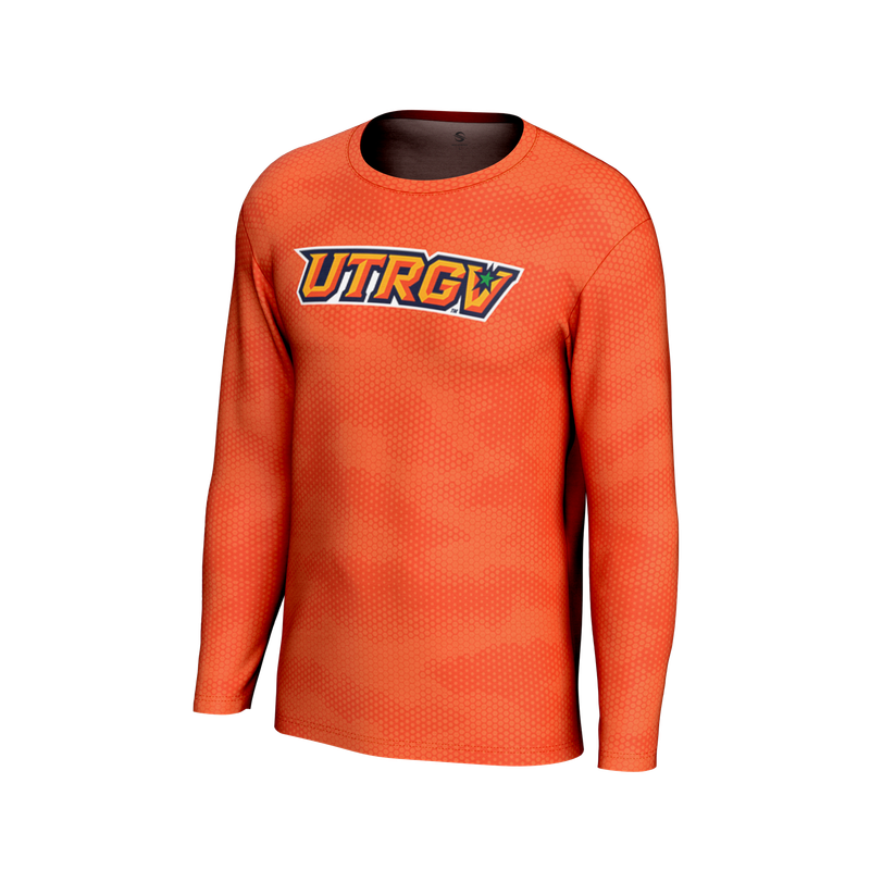 Men&#39;s UTRGV Tech Long Sleeve -Orange