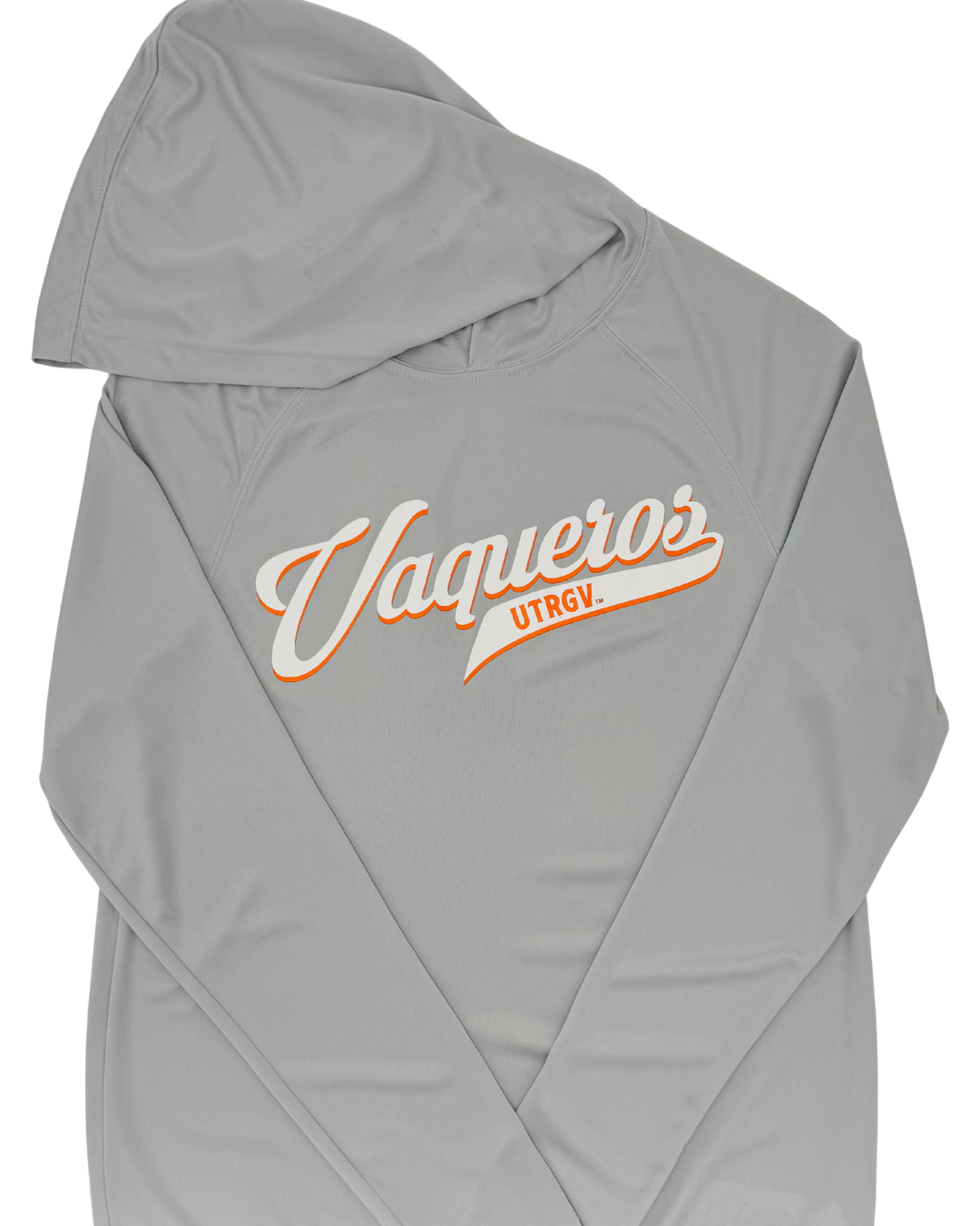 Vaqueros Script Dri-Fit L/S Hoodie -Silver