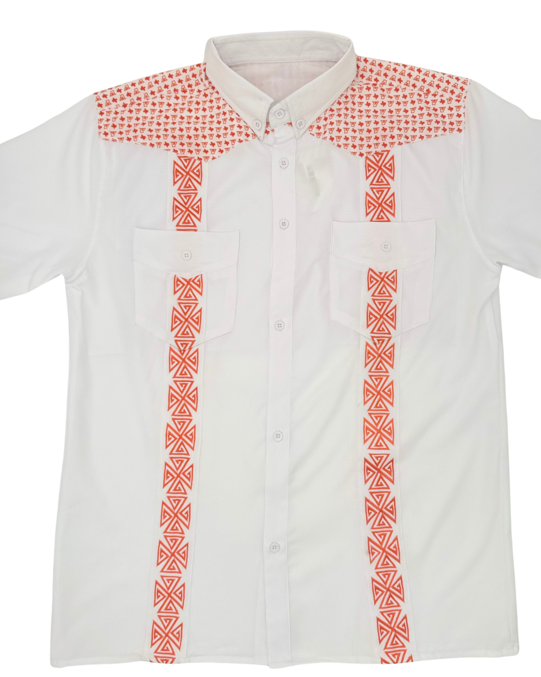 White Guayabetta w/ Orange Sub Panel