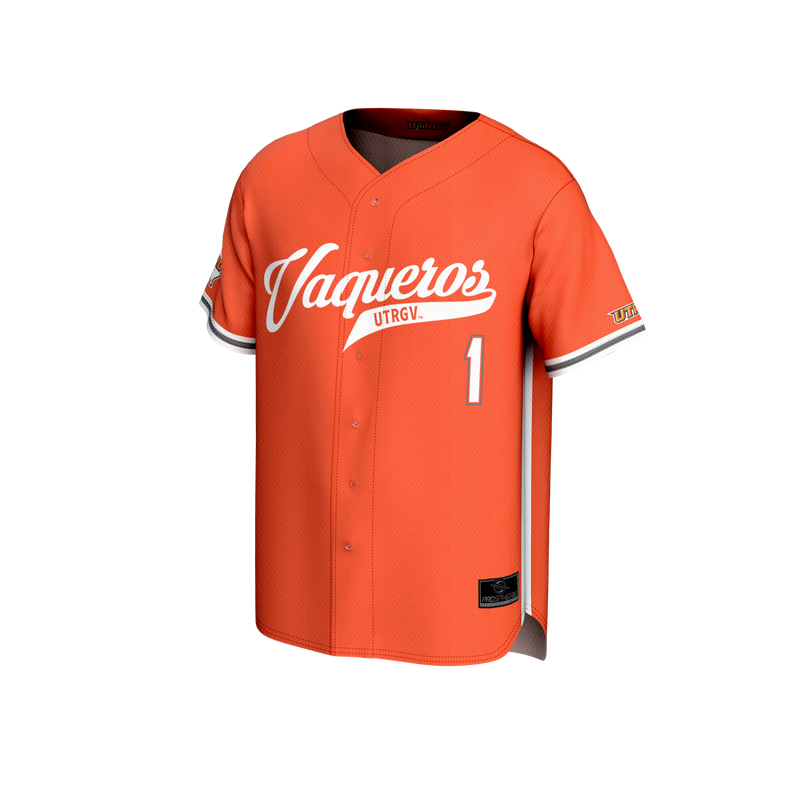 Youth Vaqueros Script Baseball Jersey
