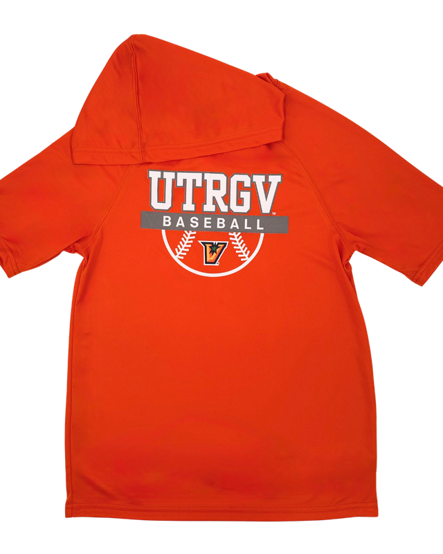 UTRGV Baseball S/S Hoodie- Orange