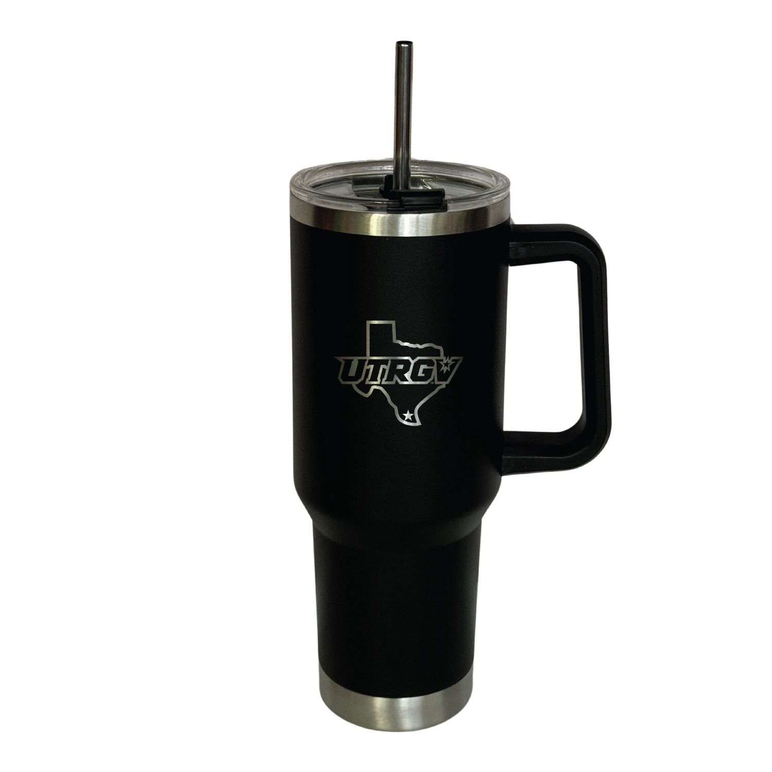 40 oz UTRGV/TX Tumbler with Straw