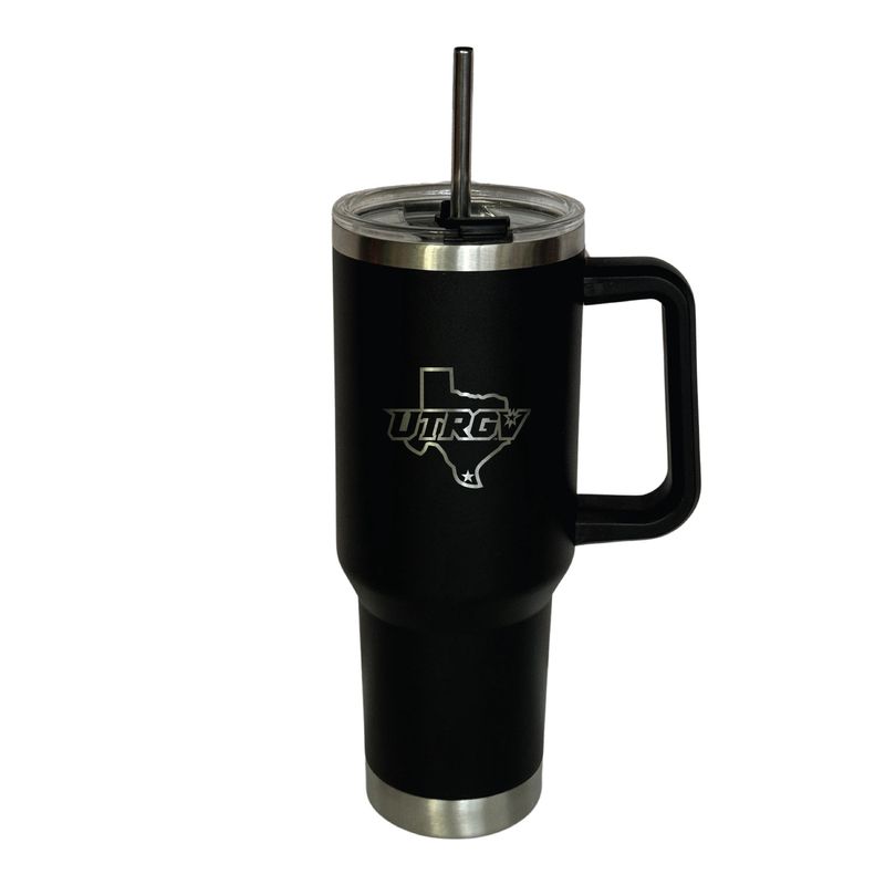 40 oz UTRGV/TX Tumbler with Straw