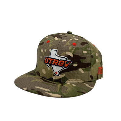 UTRGV/TX Camouflage Snapback Cap