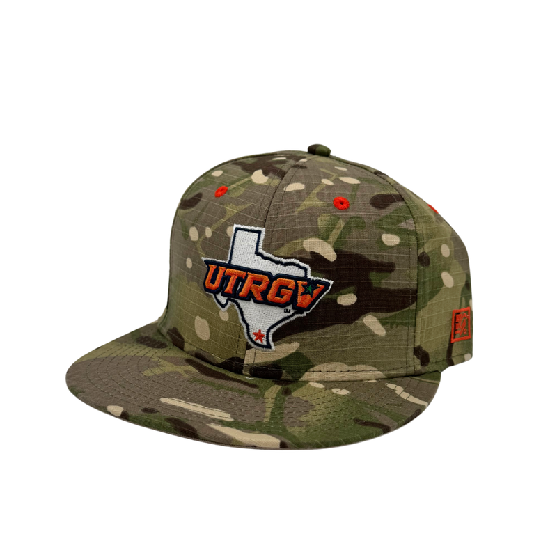 UTRGV/TX Camouflage Snapback Cap