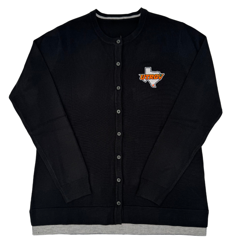 UTRGV /TX Knit Cardigan - Black