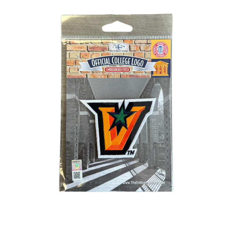 "V" Logo Embroidered Patch