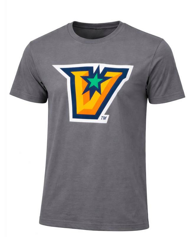 "V" Logo YOUTH T-shirt - Charcoal Grey