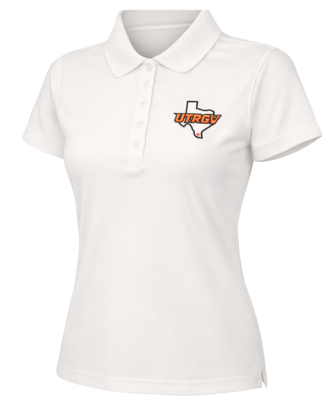 UTRGV/TX LADIES Polo - White