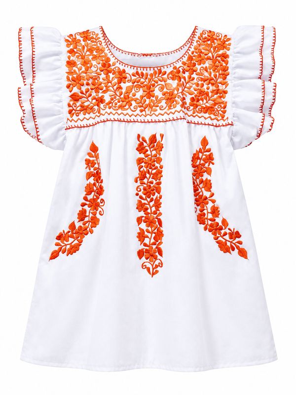 White Tehuacan Blouse w/ FlorChica Embroidery