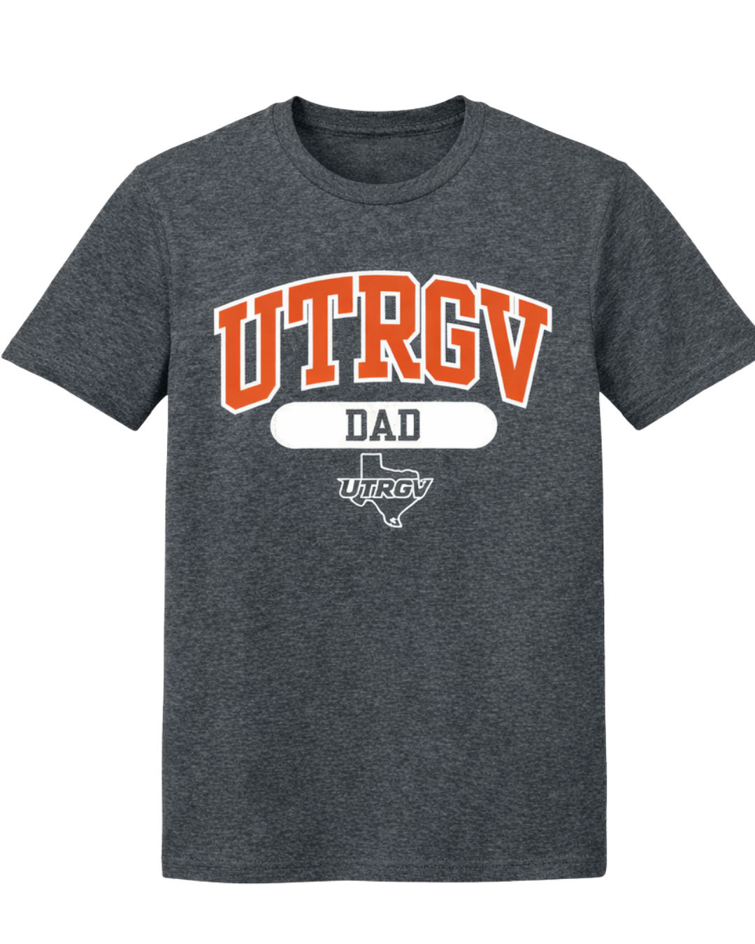 Arched UTRGV Dad - Dark Heather Grey